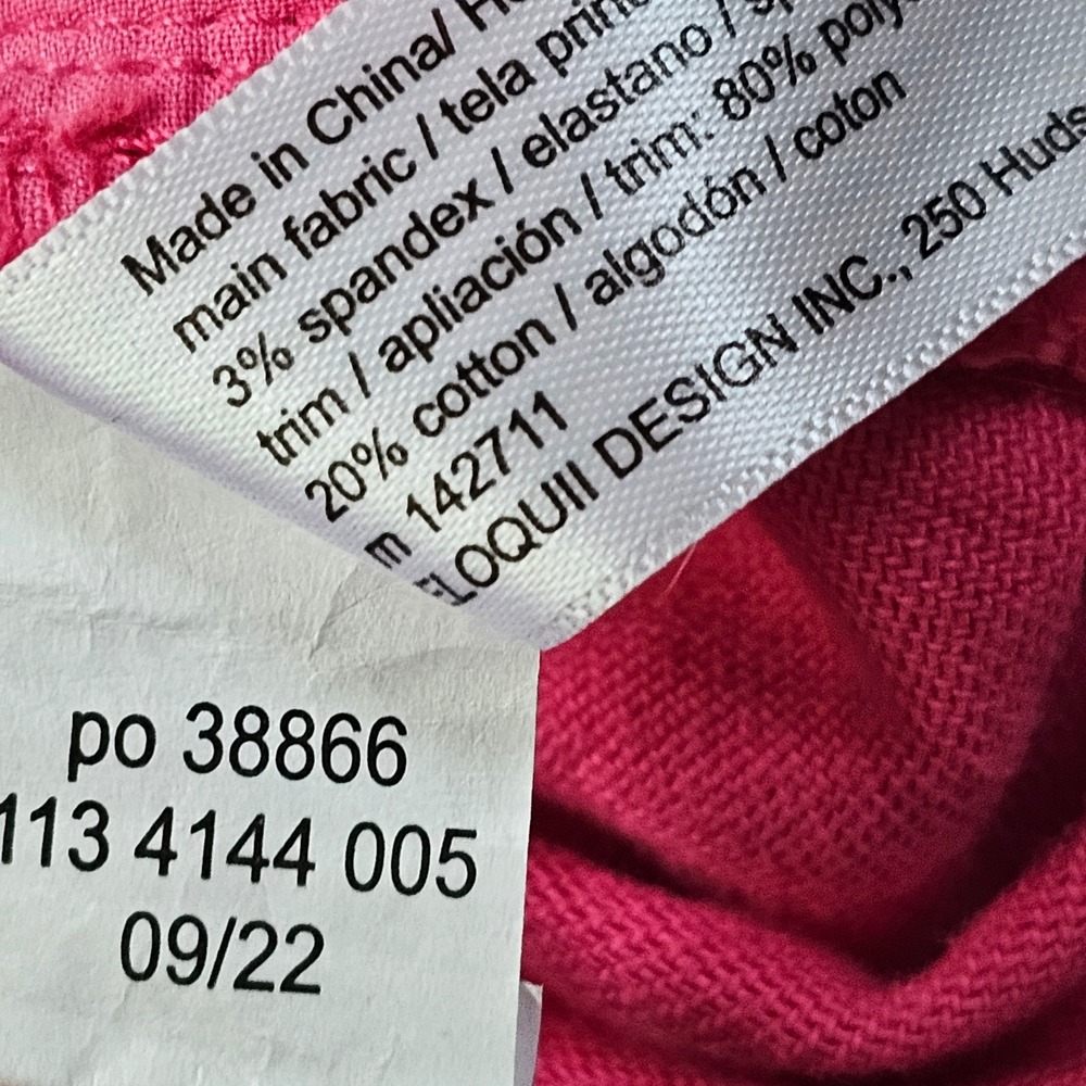 Eloquii Denim Hot Pink High Rise Cuffed Jean Shorts Womens Size 16 NEW - Picture 5 of 11
